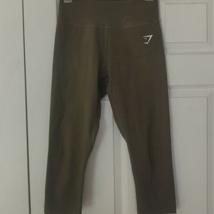 Gymshark Dreamy Cropped Leggings - Khaki